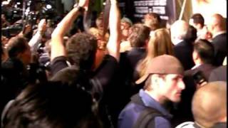 Manny Ricky and Mark Wahlberg on red carpet taking pics & crowd shot 033009