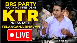 LIVE : Addressing the media at Telangana Bhavan