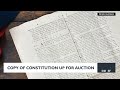 copy of constitution up for auction