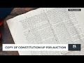 copy of constitution up for auction