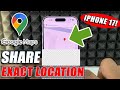 how to pin and share google map location on iphone 17?