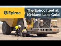 Epiroc fleet at Kirkland Lake Gold, Australia