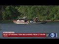 Video: Crews recover body of teen who went missing in Connecticut River