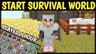 HOW TO START MINECRAFT SURVIVAL WORLD IN HINDI || MINECRAFT TIPS AND TRICKS ||