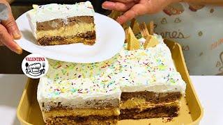 Eksplozija ukusa💥Favorit torta na svim slavljima❗Vafl-Torta da se RASPAMETIŠ💥Nije ostala ni MRVICA🍰