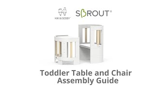 SBROUT® Toddler Table and Chair Assembly Guide