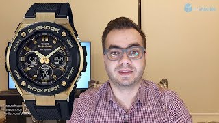 CASIO G-SHOCK GST-S300G-1A9 Gold & Black - كاسيو جي شوك | Unboxing MENA - انبوكسينغ مينا