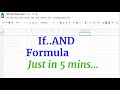 If And Formula in  google sheet/Spreadsheet .. Just in 5 mins#Fast Track #