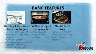 Introduction to the Writing a Profile Assignment