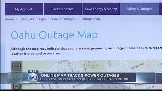 Stuck in a power outage? Monitor HECO’s restoration efforts with online map