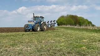 Ford TW35 ploughing.