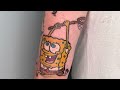 spongebob tattoo time lapse