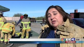 Banner University Medical Center professionals experience firefighter course
