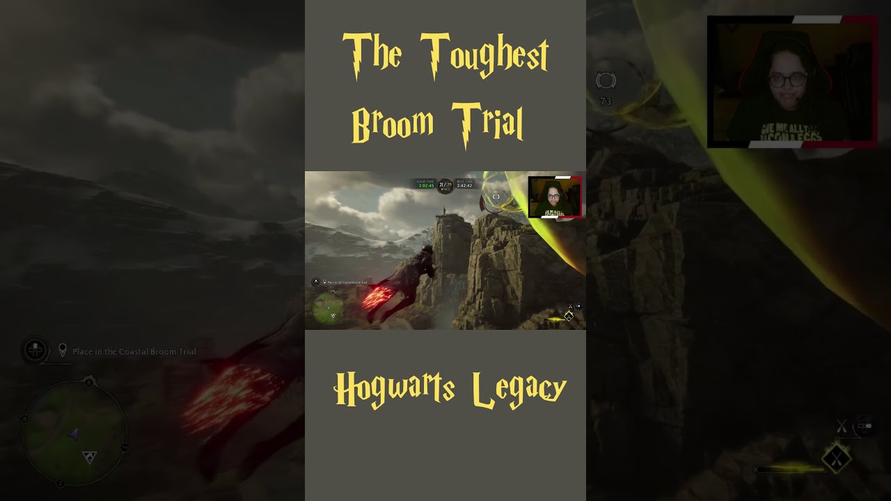 South Coast Broom Flight Trial - Hogwarts Legacy #hogwartslegacy #flying #race #ps5