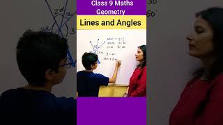 Lines and Angles Class 9 | Class 9 Maths #mathsiseasy #linesandangle #shorts #youtubeshorts #class9