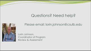 Assessment Plan Tutorial Video