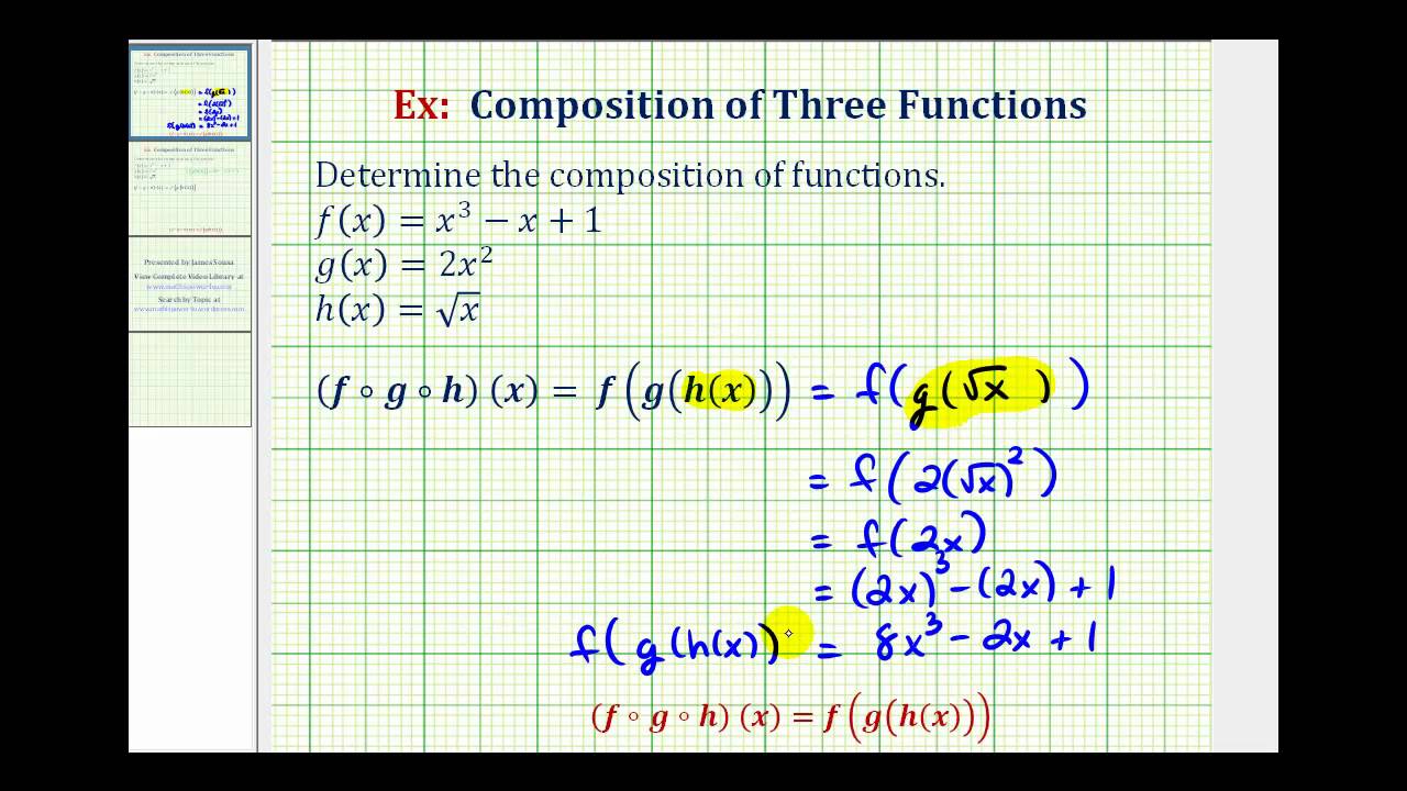 Composite Functions Calculator 3 Functions 0 10 Youtube