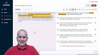 How to Use a Principle to Justify a LSAT Argument Using LawHub Logical Reasoning Drill Set #1