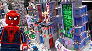 Huge LEGO Into the Spider-Verse City Battle with Super-Collider