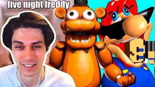 УГАР ! МАРИО В FNAF ! - SMG4: Five Nights At Freddy's Games Be Like.. Reacton - Реакция