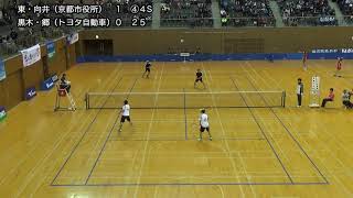 2018 ソフトテニス 日本リーグ 男子第六対戦 3-1 京都市役所（東・向井）vsトヨタ自動車（黒木・郷）