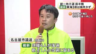 日本維新の会は1議席にとどまる…東海3県の県議選と名古屋市議選 投票率は愛知・三重の県議選で過去最低