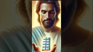 Jesus Christ holding silver chocolate candy#shorts#