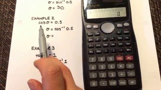 Trigonometry: Calculating the angle of a right triangle when given the ratio on your calculator