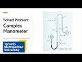 Solved Exam Problem: Complex Manometer