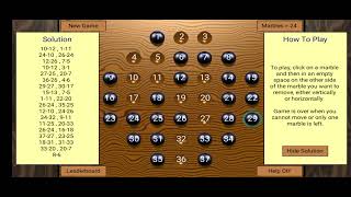 Marble Solitaire 36 Gameplay🎮