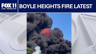 Videos show explosion at Boyle Heights warehouse