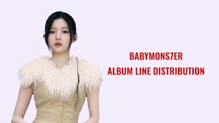 BABYMONS7ER - Babymonster (Album line distribution)