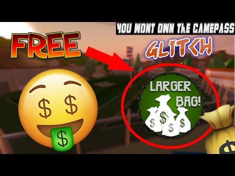 Roblox Jailbreak Free Bigger Duffel Bag No Hack Glitch - 