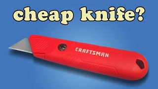 Budget Whittling Knife Option!  Whittling with Razor Blades and Utility Knives