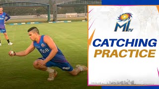 Catching practice with Arjun, Jaydev & Bumrah | Mumbai Indians