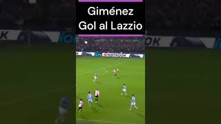 Santi Giménez gol al Lazio con el Feyenoord