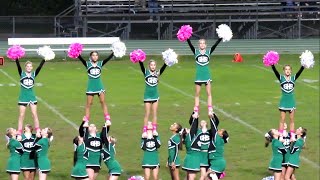 Griswold Wheeler Cheer Program Performs at Football Halftime vs Bassick - October 15, 2021