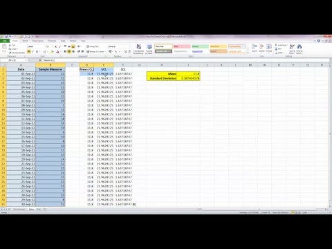 How To... Draw a Basic Control Chart in Excel 2010 How To... Draw a Basic Control Chart in Excel 2010