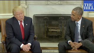 FLASHBACK: President Obama welcomes President-elect Trump to White House 2 days after 2016 Election