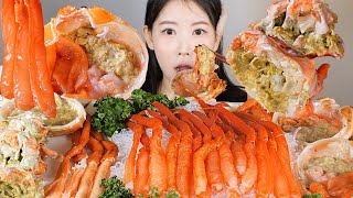 말랑 쫄깃 허물 벗은 홑게🦀 연지홍게 홑게 먹방 Raw soft snow crab [eating show] mukbang korean food