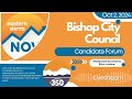 Bishop City Council Candidates Forum presented by Inyo 350 Oct 2, 2024