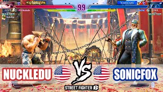 SF6 ➤ NuckleDu (Guile) VS SonicFox (JP)【Street Fighter 6】