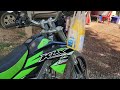 วิธีการเปลี่ยนน้ำมันเครื่อง มอเตอร์ไซต์ klx 150 bf. easy change oil machine kawasaki 150 bf athome