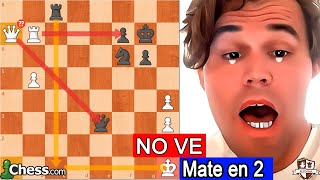 Magnus Carlsen NO VE un JAQUE MATE en 2 MOVIMIENTOS