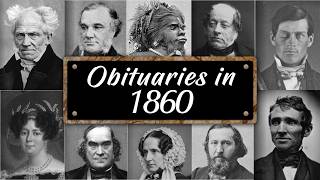 Obituary: Famous Faces WE LOST in 1860