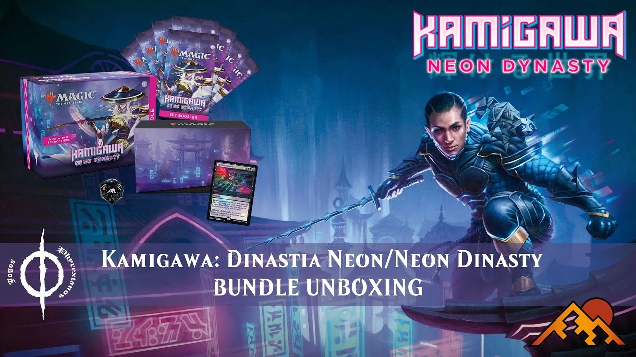 UNBOXING BUNDLE Kamigawa: Dinastia Neon/Neon Dynasty - YouTube