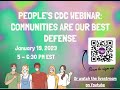 PCDC Webinar: Communities Are Our Best Defense