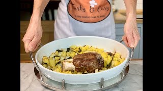 Stinco di Maiale con Patate al Forno Ricetta Facile | Pre cooked Pork Knuckle with Baked Potatoes