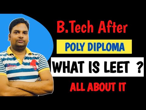 B.tech After Polytechnic|BTech By LEET|Polytechnic Ke Bad Btech - YouTube