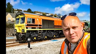 UK Trains \u0026 Railways | Seriously Big Freight Trains at the New Peak District Quarry